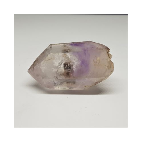 amethyst and clear brandberg crystal 3 side view