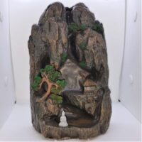 buddha mountain scene backflow incense cone burner 2