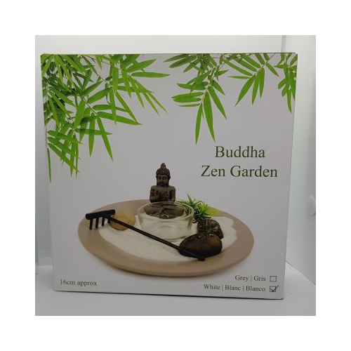 buddha zen garden with dish sand rake stones dish and buddha to make your garden