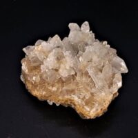 celestite cluster 1 side view black background