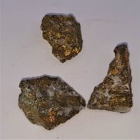 pieces of rough chalcopyrite