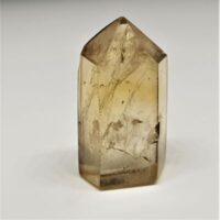 polished citrine point 1 reverse side