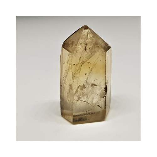 polished citrine point 1 reverse side