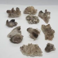 mini smokey quartz crystal clusters