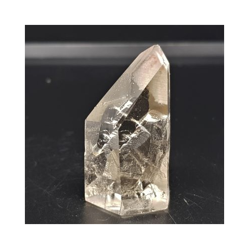 clear quartz mini polished point 1 reverse side