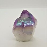 large aura amethyst point top view