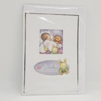 hugs and cuddles baby girl card hand made
