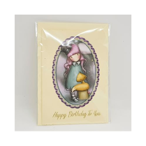 simply gorjuss with fox birthday card