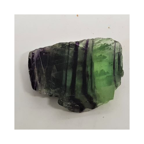 fluorite purple and green slice