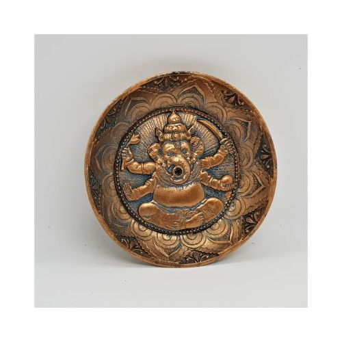 resin ganesh incense plate