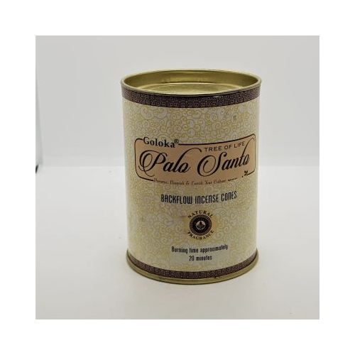 goloka palo santo backflow incense cones