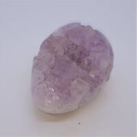 pale amethyst egg shaped bed close up