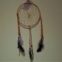 native american made light tan coloured dreamcatcher