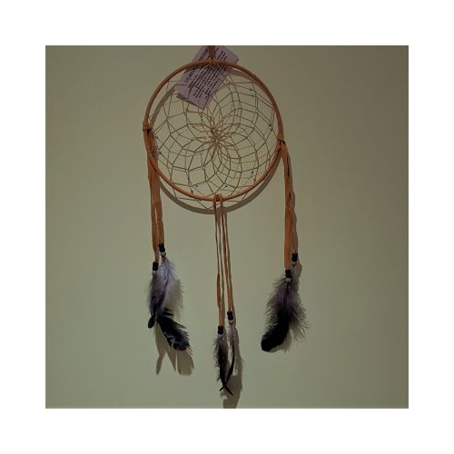 native american made light tan coloured dreamcatcher