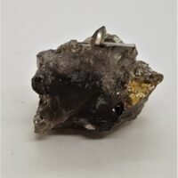 smokey quartz piece with citrine reverse side