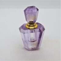 small standing amethyst perfume bottle with amethyst lid 8