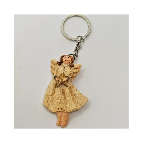 angel with star key ring