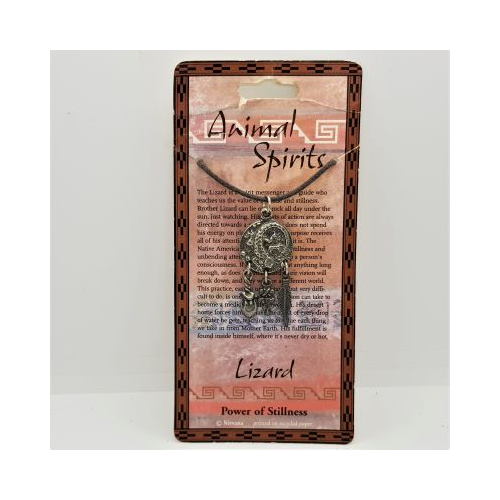 animal spirits lizard pendant