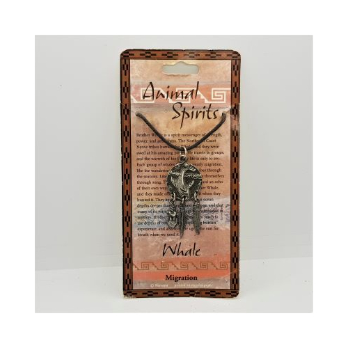 animal spirits whale pendant