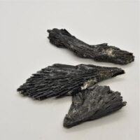 small pieces of black kyanite