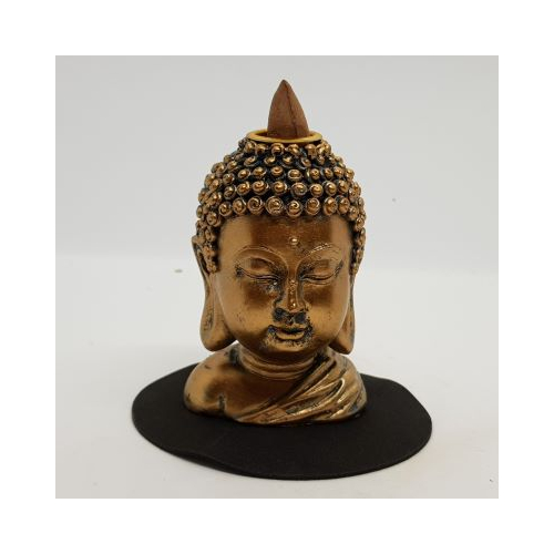 gold effect buddha backflow burner