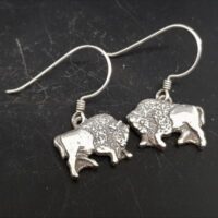 native american made buffalo earrings