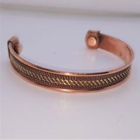 patterned copper bracelet