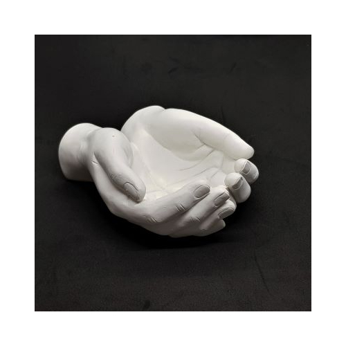large white hands