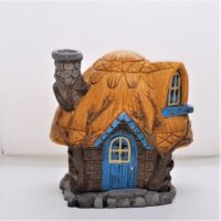 resin fairy house incense cone burner buttercup cottage