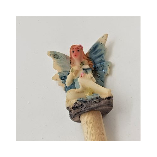 fairy toppers on pencils blue fairy close up