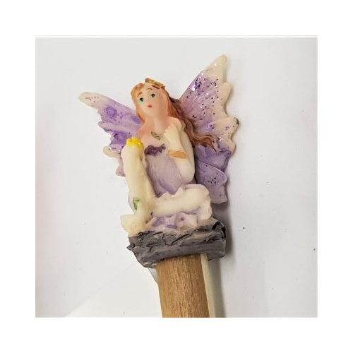 fairy toppers on pencils purple fairy close up