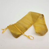 long gold coloured organze incense bag