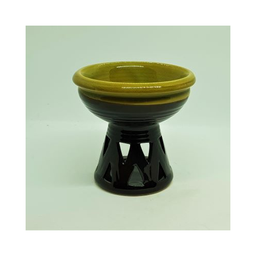 olive green large one piece oil burner