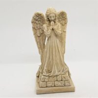 resin ivory coloured praying angel