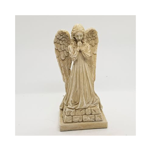 resin ivory coloured praying angel