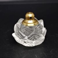 small quartz lotus flower perfume bottle 6 hole for chain