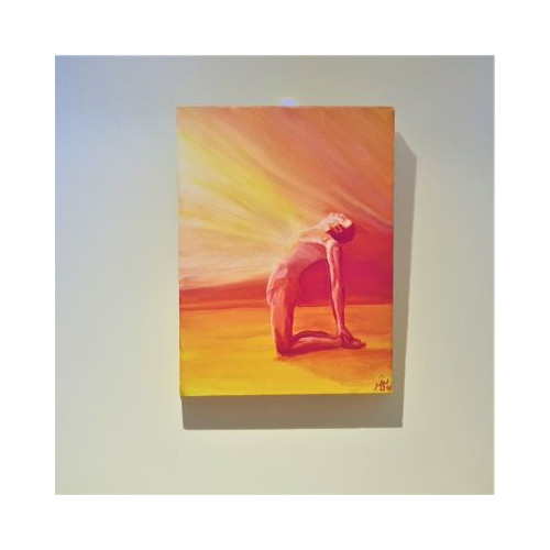 acrylic original picture of man called solar plexus