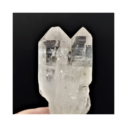 twin clear brandberg quartz 12