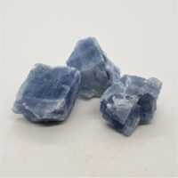 small pieces of blue calcite
