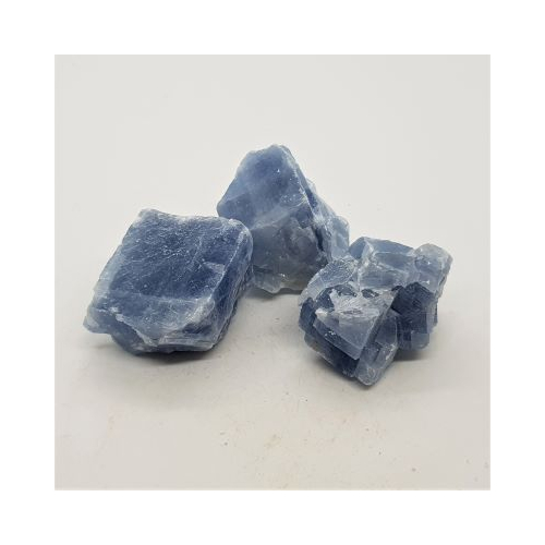small pieces of blue calcite