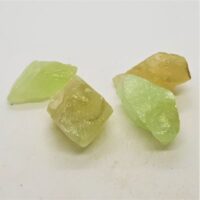 small pieces of green calcite
