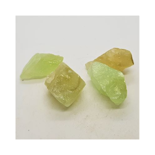 small pieces of green calcite