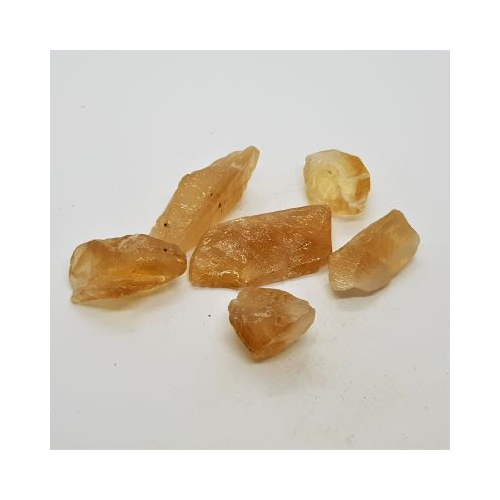 small pieces of honey calcite