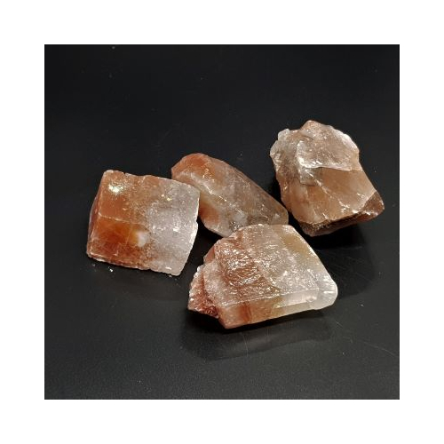red clear calcite small pieces