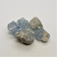 small pieces of natural celestite