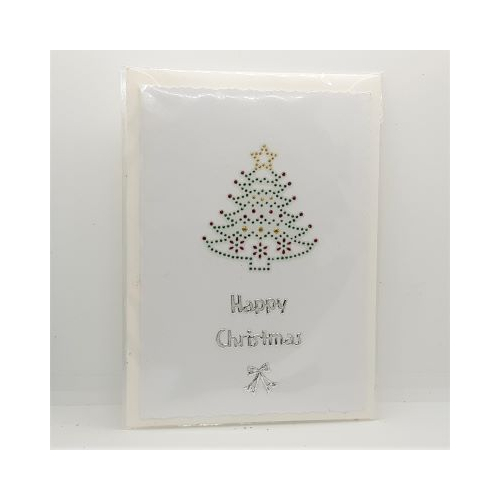christmas tree design and words happy christmas