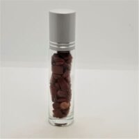 red jasper crystal roller ball 4 lid on