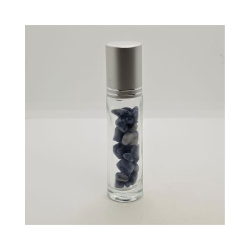 blue quartz crystal roller ball 7 lid on