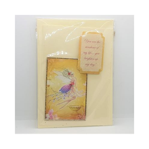 fairy card with words you are the sunshine of my life you brighten up my day