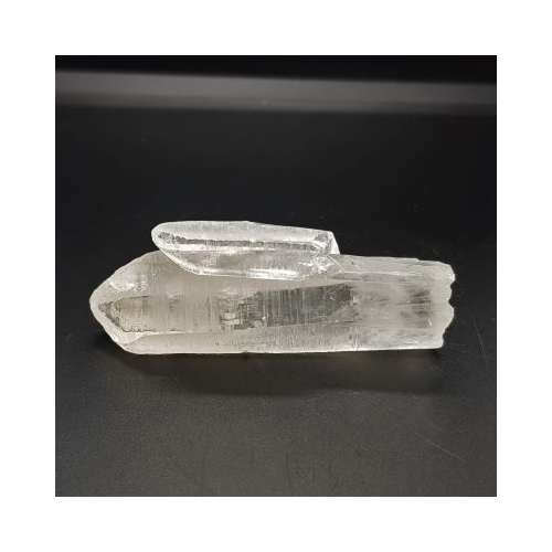 lemurian quartz point showing second crystal 2
